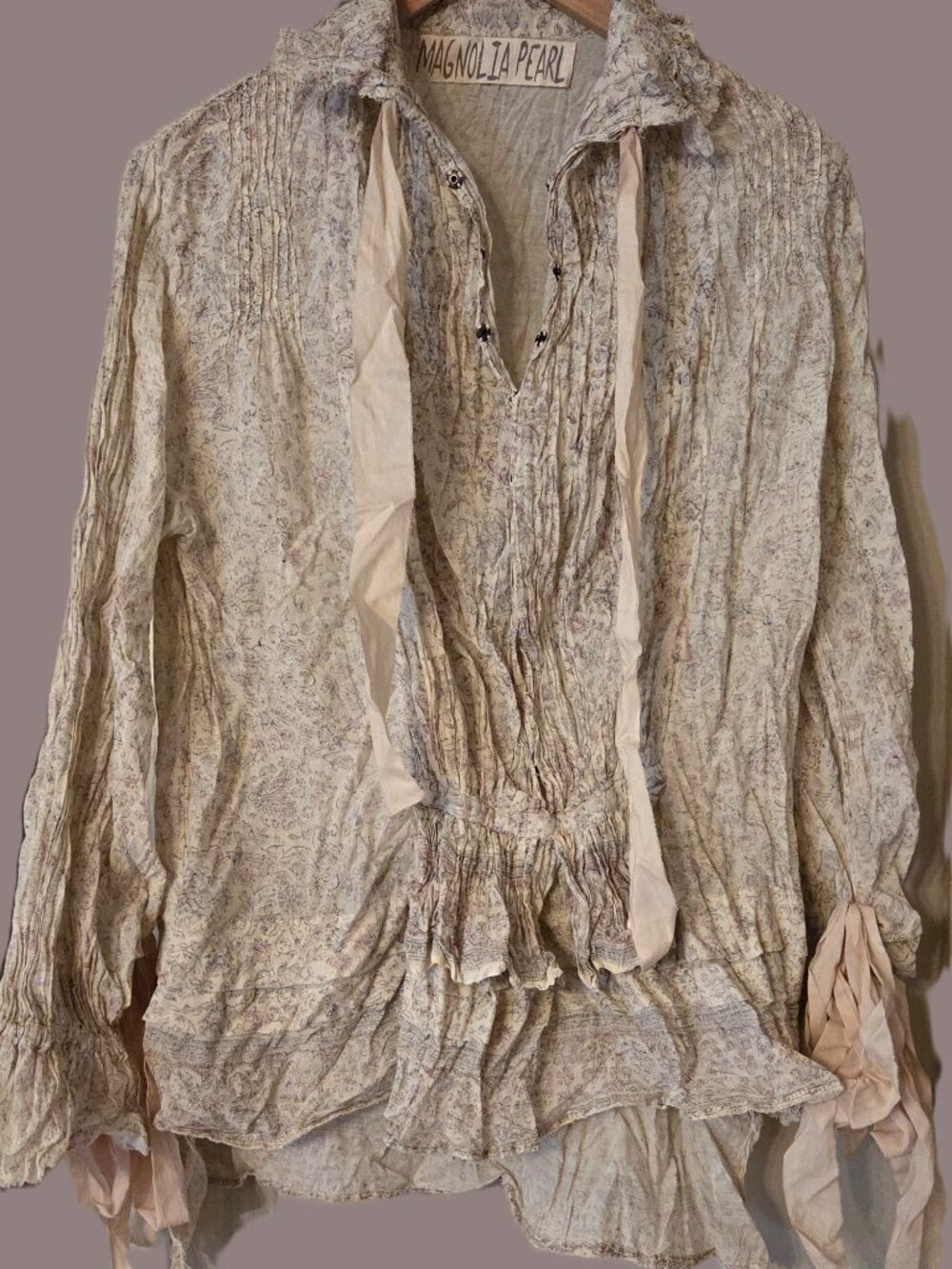 MAGNOLIA PEARL COTTON AND SILK TIKA AMADEUS TOP